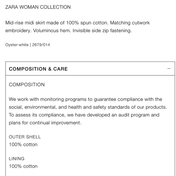 Zara ZW voluminous skirt with cutwork embroidery - Picture 10 of 10